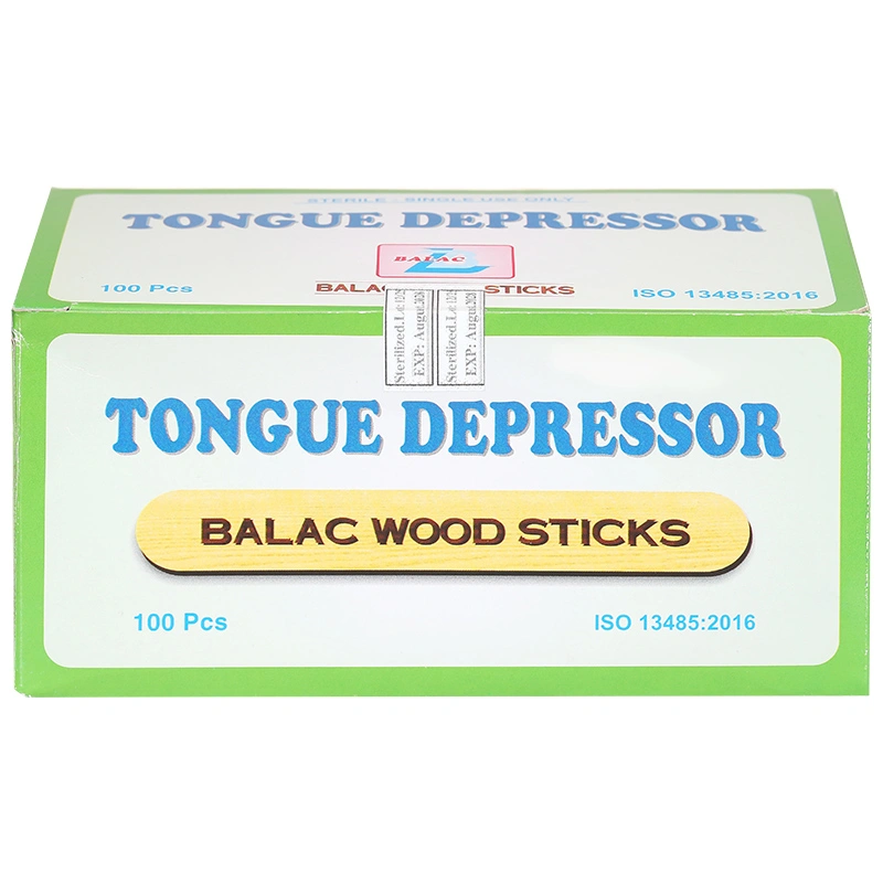 Que đè lưỡi gỗ Balac hộp 100 que - 2